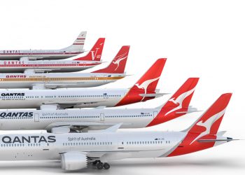 Qantas Dreamliner, Kangaroo Tail Logo