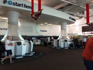 Auckland Airport Air New Zealand check-in area