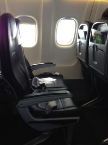 Seating on the Air New Zealand ATR 72-600