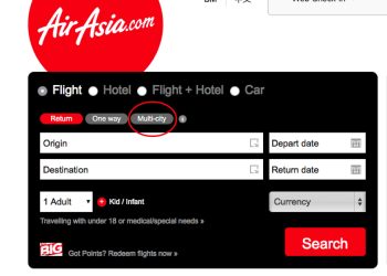 AirAsia X Launches Multi-city Booking
