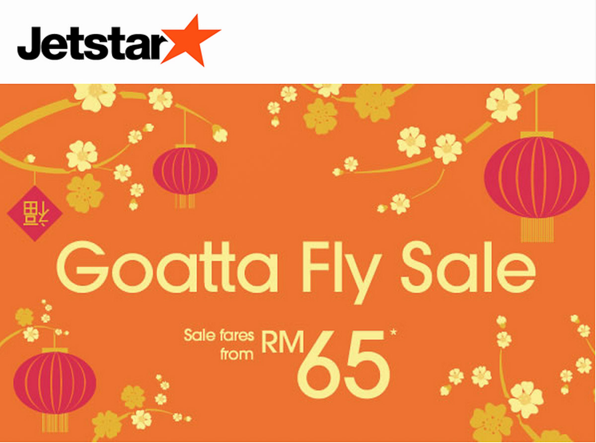 Jetstar’s ‘Goatta Fly Sale’, until 2nd March