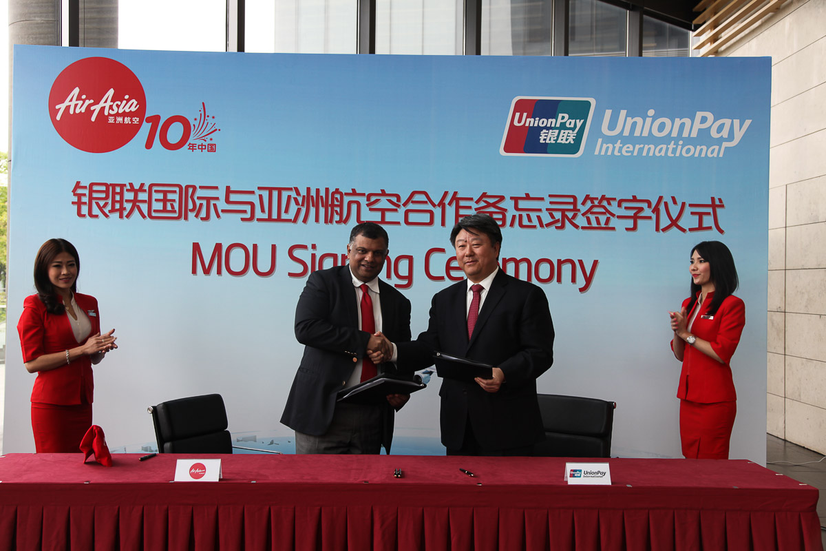 AirAsia partnership with UnionPay International