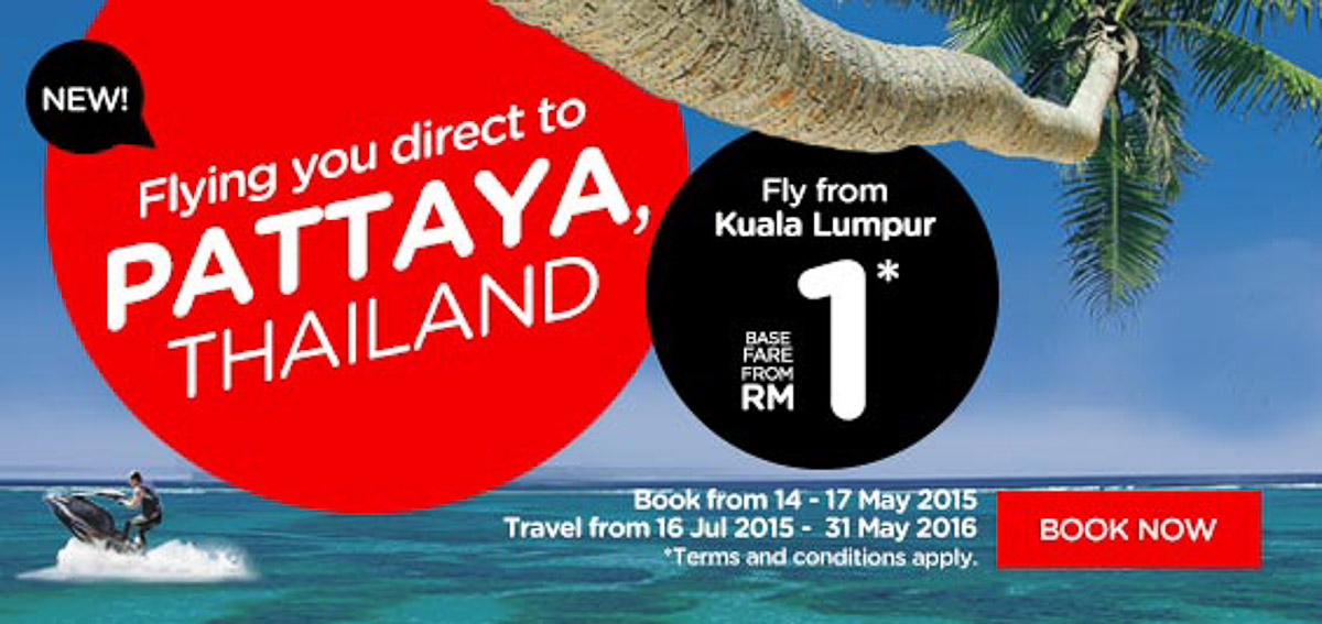 AirAsia says ‘Sawadee Pattaya’ from Kuala Lumpur