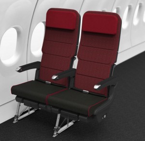 Rendering of the new A330-300 economy seat (Source: Qantas)