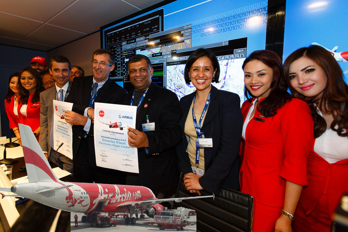 AirAsia launches Airbus Smarter Fleet Electronic Flight Folder