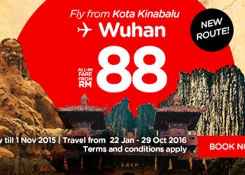 AirAsia Adds Wuhan To Their Network From Kota Kinabalu