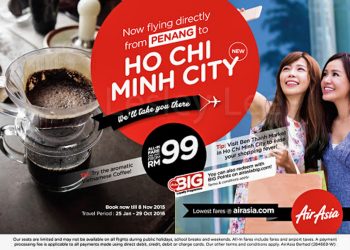 AirAsia Adds New Direct Flights Penang To Ho Chi Minh