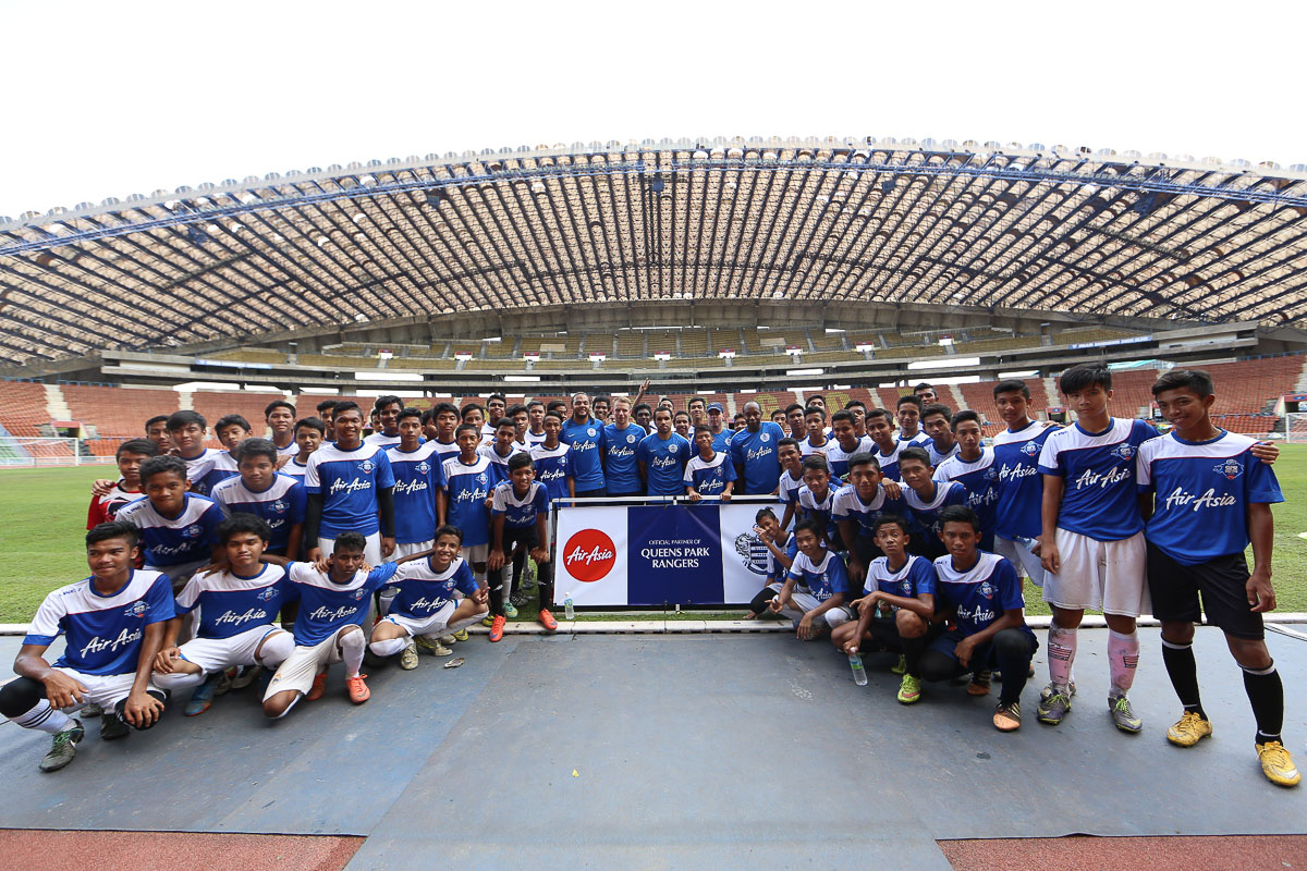 AirAsia inspires young footballers at third QPR Coaching Clinic Tour