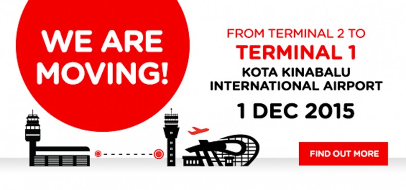AirAsia KK terminal change