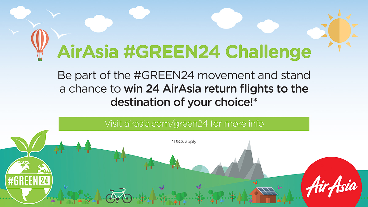 Sign up for AirAsia #GREEN24 and win
