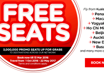 AirAsia Free Seats Offer