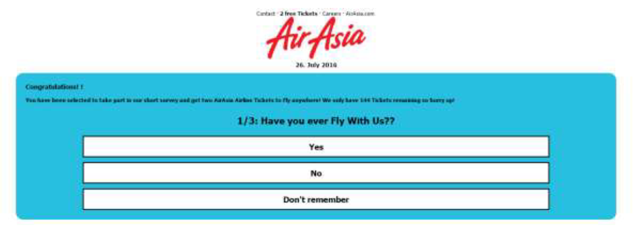 AirAsia scam warning