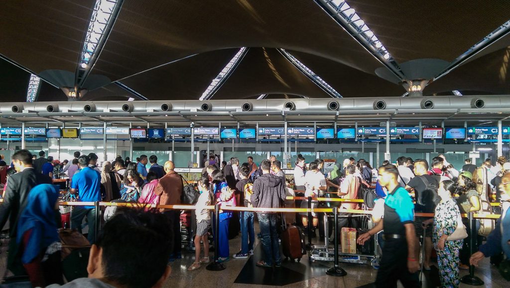 Malaysia Airlines Check-in Queue