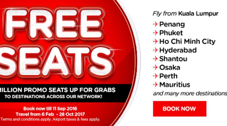 AirAsia Free Seats Promo