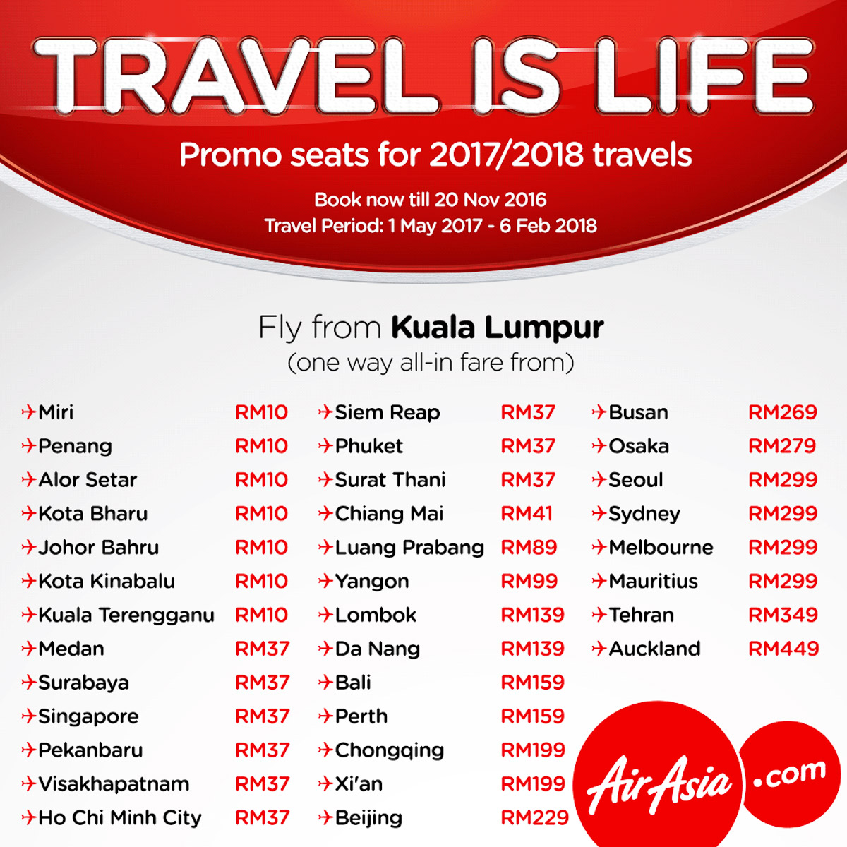  AirAsia s great deals before new airport tax kicks in 