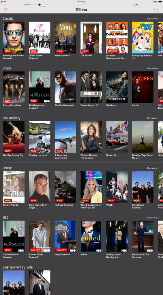 Qantas Q Streaming TV Shows