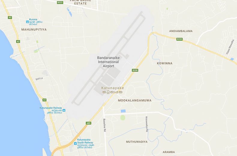 Sri Lanka airport runway renovation