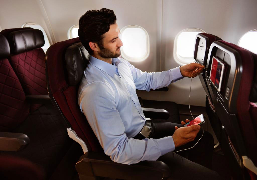 Using Qantas Entertainment on an Airbus A330