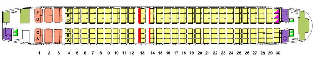 Qantas Boeing 737 seat map (Source: Qantas)