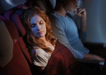 Qantas Reshapes Long-haul Flying - A Passenger Sleeps Happily