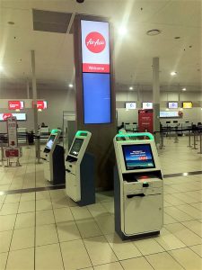 Gold Coast Airport - AirAsia X check-in kiosks