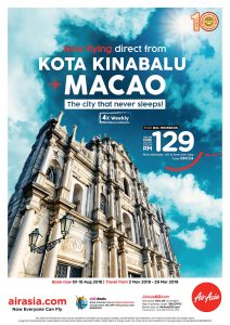 direct Macao flights