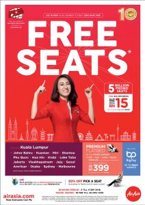 AirAsia Free Seats