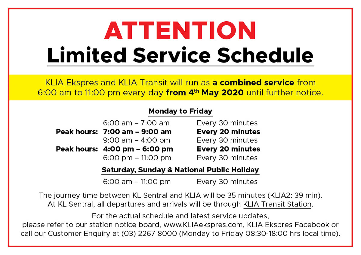 train services during CMCO