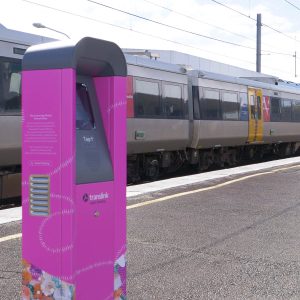 Airtrain smart ticketing machine at a Queensland Rail station