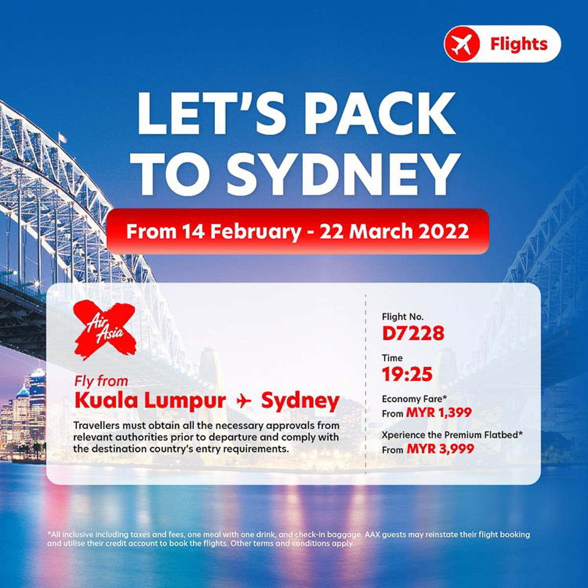 AirAsia X Sydney flights