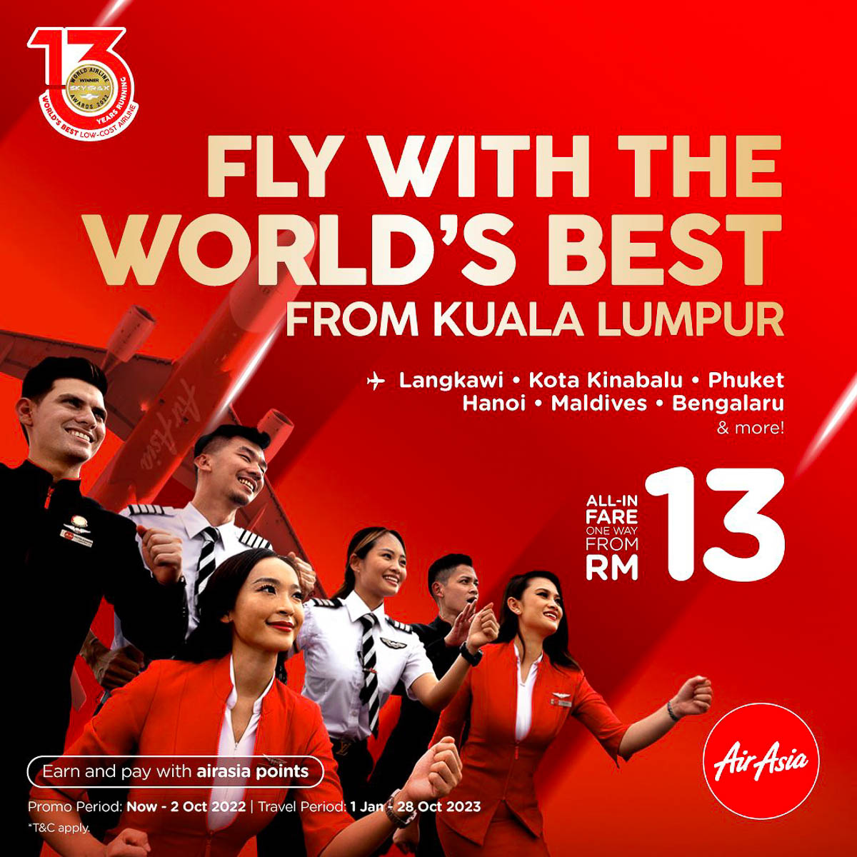 flights from RM13