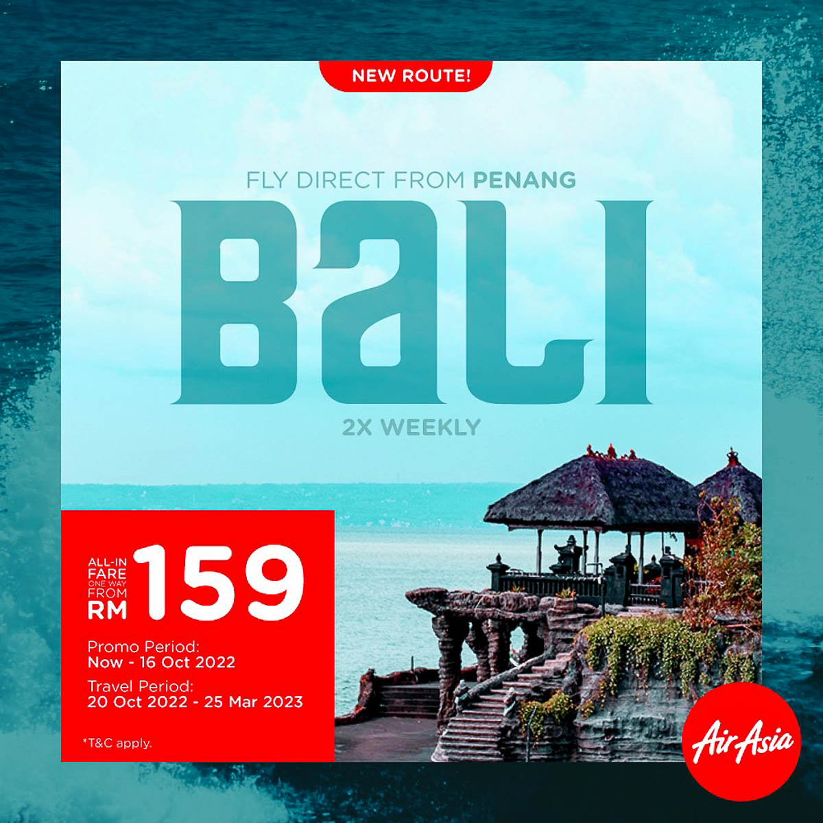 Penang direct to Bali