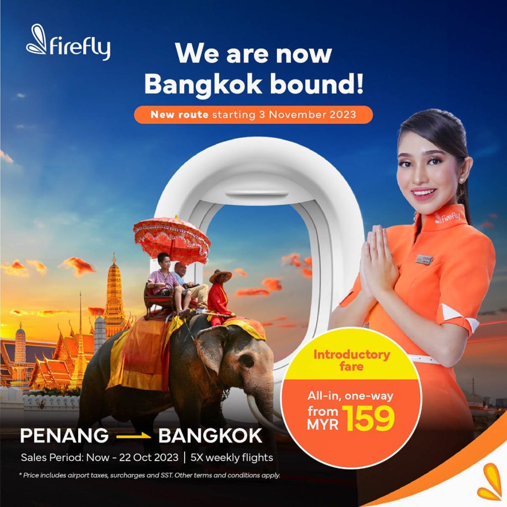 Firefly expands jet services with direct Penang Bangkok flights